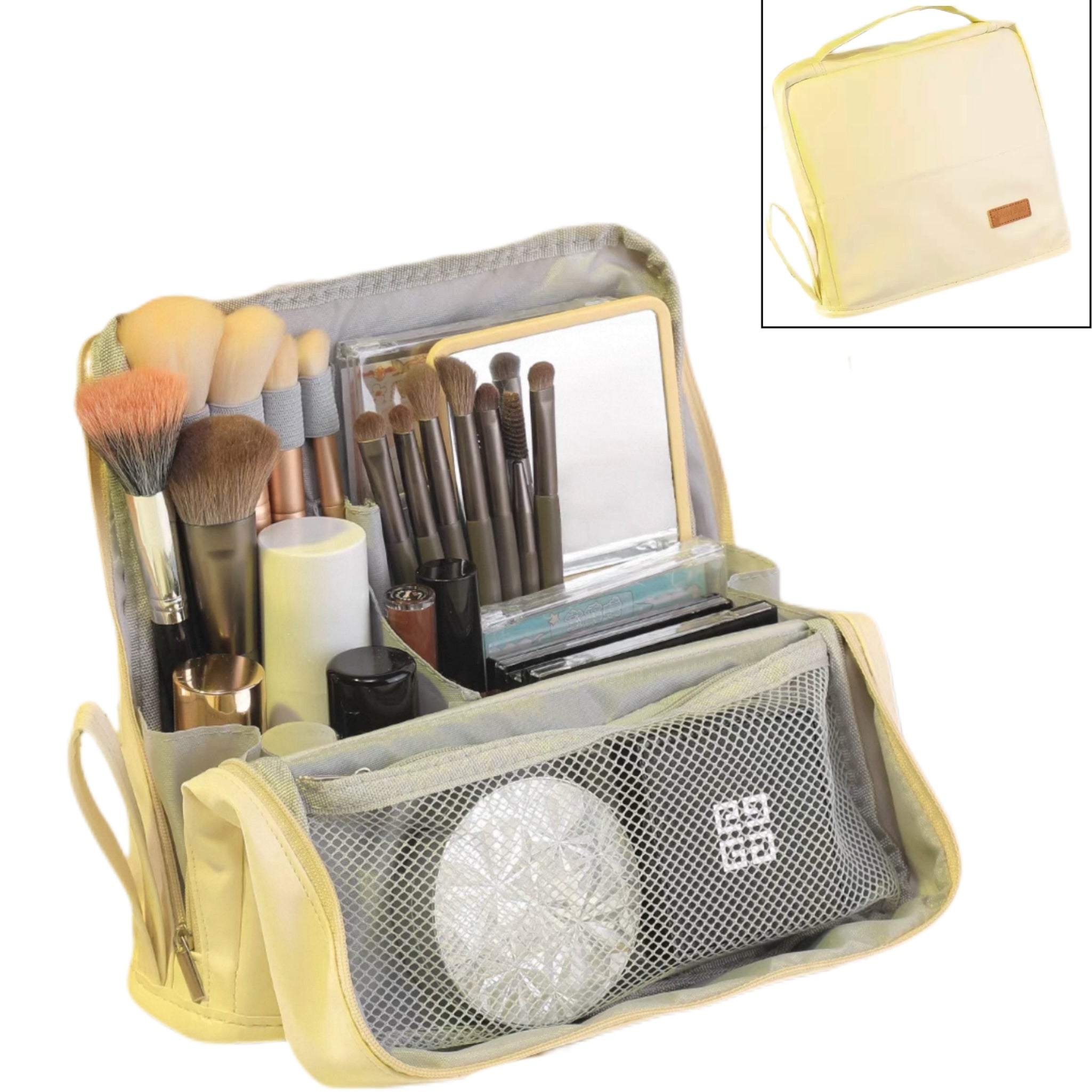 Doresty Standing Makeup Bag – Portable, Large Capacity