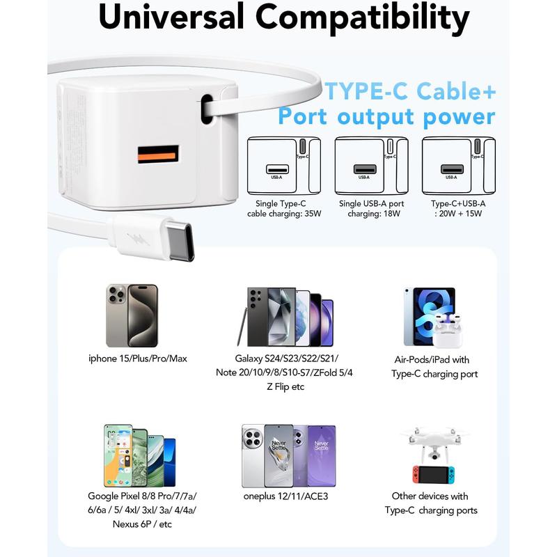 Kettr 4-in-1 Retractable GaN Charger 3