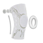 KneeFix Dial Adjustable Knee Brace with Silicone Cushion Support - white 3