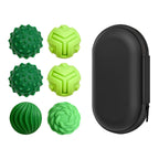ClickiKeys Magnetic Silent Fidget Balls 6 Pack - Soft Silicone Sensory Toys for Teens & Adults - Silent Stress Relief