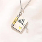 Mainora Book Necklace for Granddaughter / GOLD-SILVER