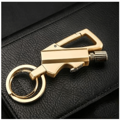 Meonsopoli Permanent Match Infinity Lighter with Multitool Keychain Bottle Opener - GOLD
