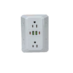 Plainlygoods Multi Plug 6-Outlet Extender - WHITE COLOR