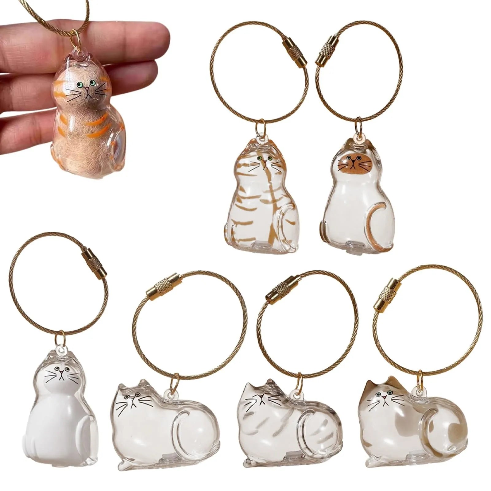 Pets Atelier PurrCapsule Cat Hair Keepsake Keychain