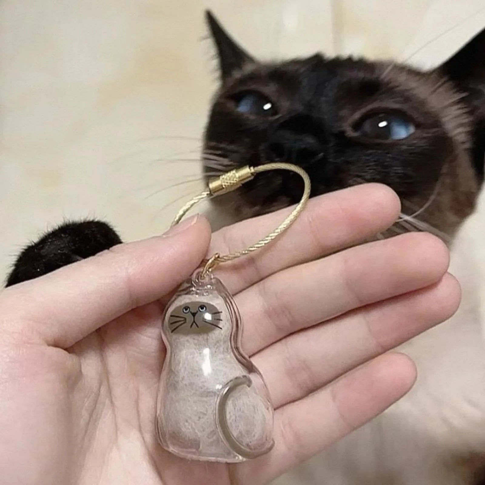 Pets Atelier PurrCapsule Cat Hair Keepsake Keychain
