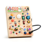 Montessori Wooden LED Busy Switch Board