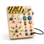 Montessori Wooden LED Busy Switch Board