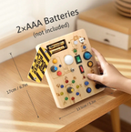Montessori Wooden LED Busy Switch Board