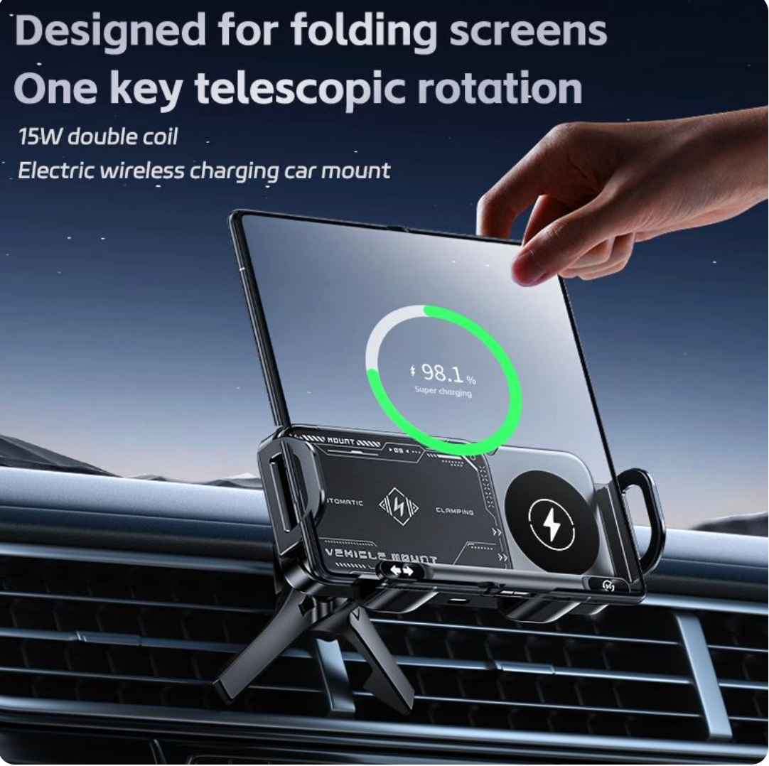 Wireless Charging Rotating Car Mount