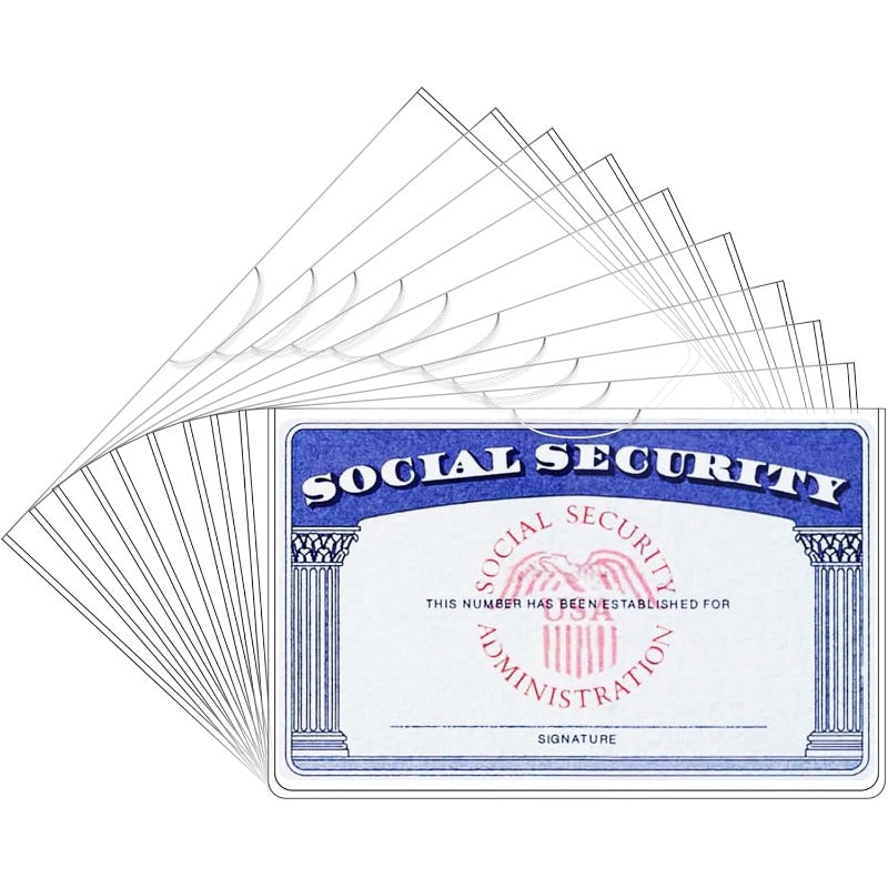 ShopPaya Clear PVC Card Sleeves