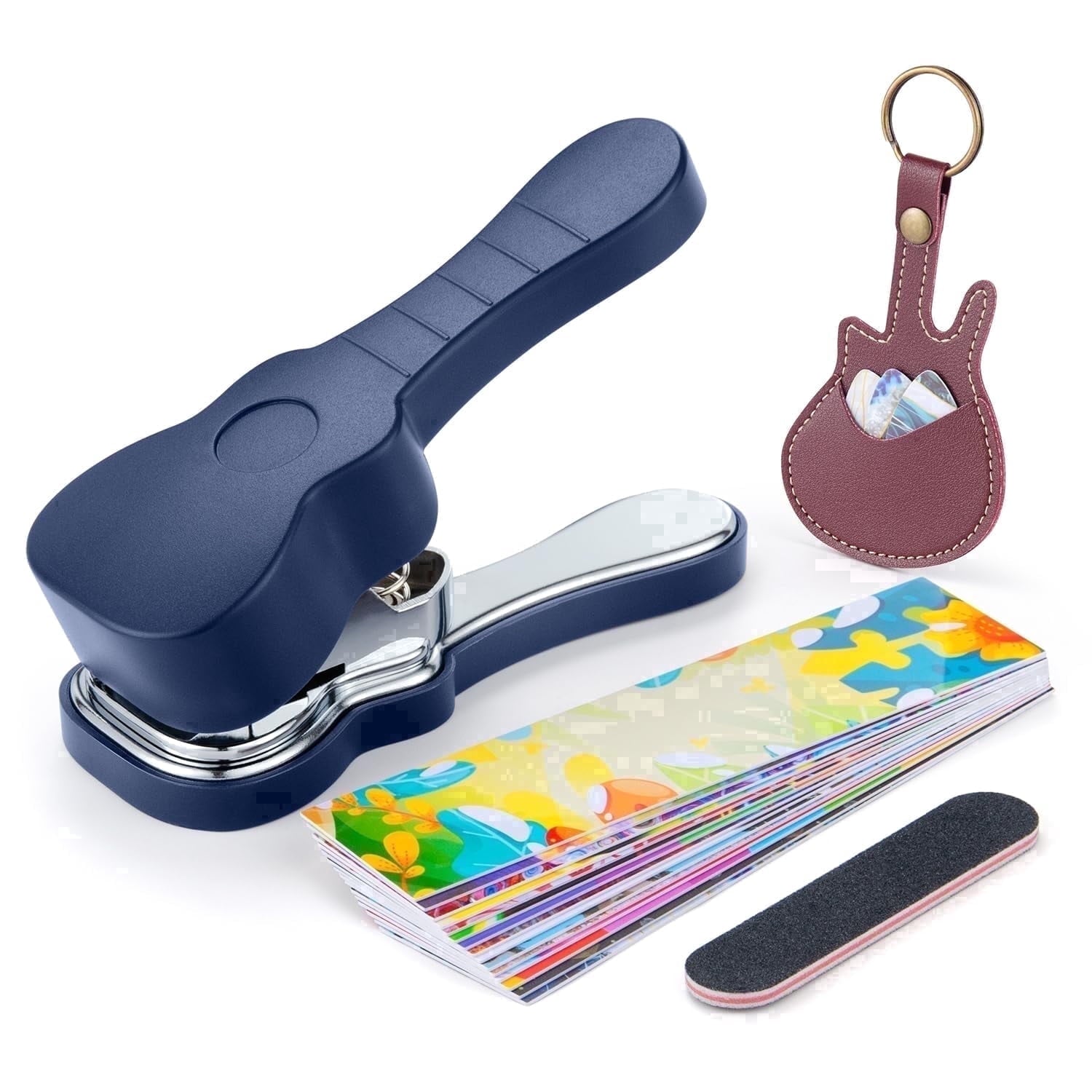 Strumeon guitar pick maker kit DIY punch tool for custom guitar picks from plastic cards