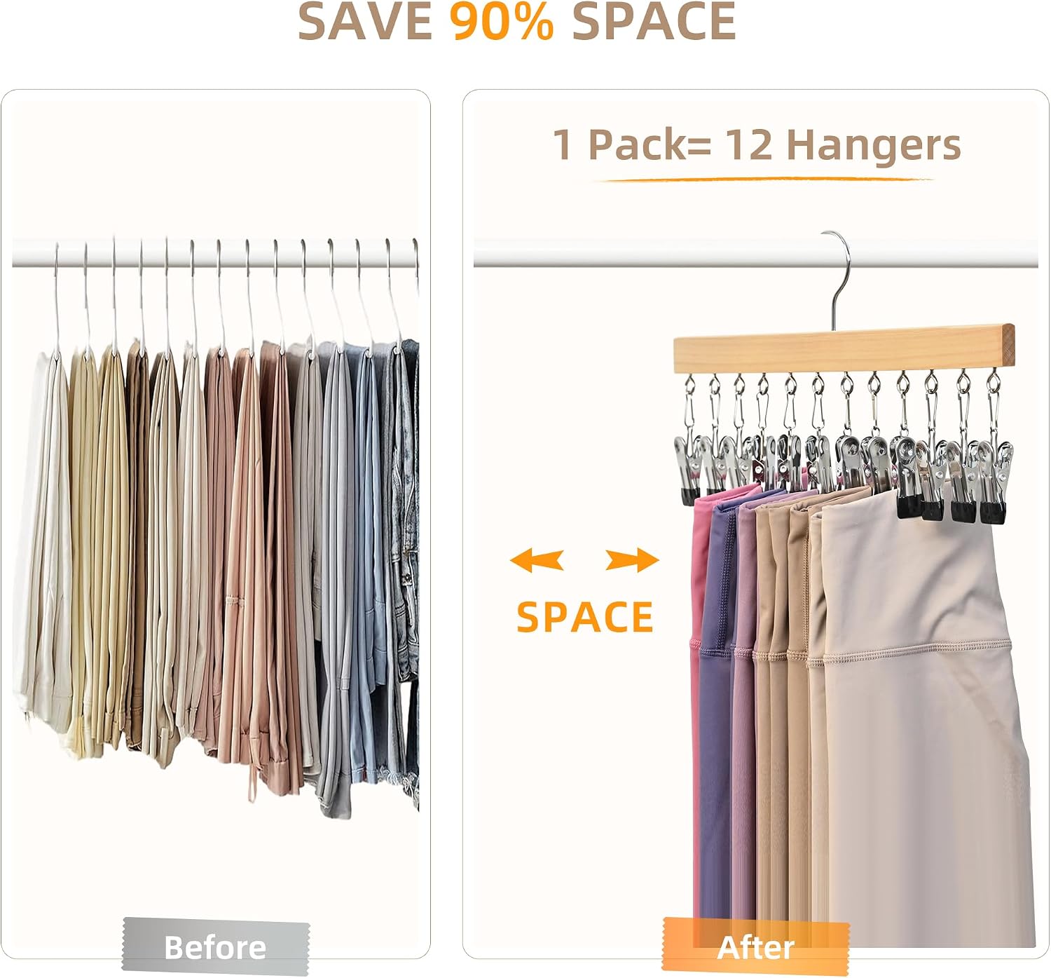 Submarinen Wooden Hat Hanger Closet Organizer 4