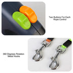 The Fur Lounge Dual Dog Leash with Anti-Tangle Rotation 1