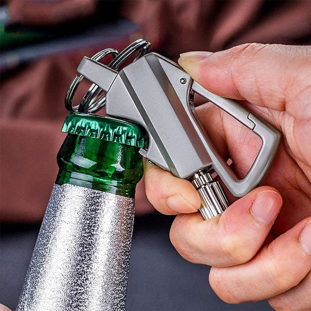 Meonsopoli Permanent Match Infinity Lighter with Multitool Keychain Bottle Opener