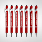 Retailgoodss Funny Stress-Relief Daily Quotes Metal Ballpoint Pen Set (7 Pcs)