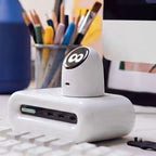 Quotationy Interactive Mini GaN Charger 45W – Animated Expression Smart Plug – Low-Temperature Fast Charging Block for iPhone, Samsung & Tablets 🎭