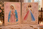 Actualon Divine Mercy Jesus & Holy Mary Pearl Art Kits – DIY Catholic Pearl Painting Crafts