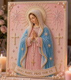 Actualon Divine Mercy Jesus & Holy Mary Pearl Art Kits – DIY Catholic Pearl Painting Crafts