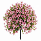 Ahlwo Outdoor/Indoor UV Resistant & Waterproof Artificial Flower Decor