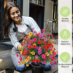 Ahlwo Outdoor/Indoor UV Resistant & Waterproof Artificial Flower Decor