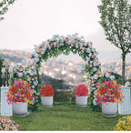 Ahlwo Outdoor/Indoor UV Resistant & Waterproof Artificial Flower Decor