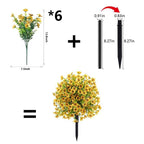 Ahlwo Outdoor/Indoor UV Resistant & Waterproof Artificial Flower Decor