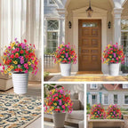 Ahlwo Outdoor/Indoor UV Resistant & Waterproof Artificial Flower Decor