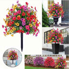 Ahlwo Outdoor/Indoor UV Resistant & Waterproof Artificial Flower Decor