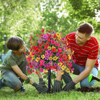 Ahlwo Outdoor/Indoor UV Resistant & Waterproof Artificial Flower Decor