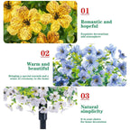 Ahlwo Outdoor/Indoor UV Resistant & Waterproof Artificial Flower Decor