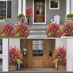 Ahlwo Outdoor/Indoor UV Resistant & Waterproof Artificial Flower Decor