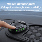 Autoyunn Multifunction Car Mat with Phone Holder Hidden Number Plate