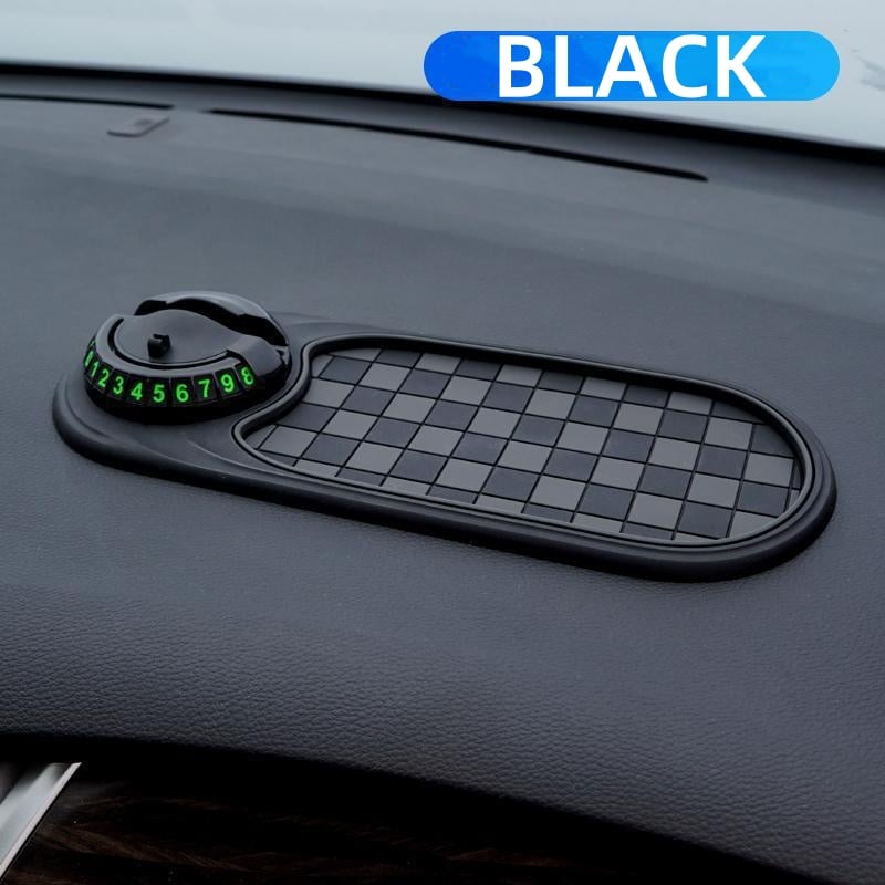 Autoyunn Multifunction Car Mat with Phone Holder Hidden Number Plate
