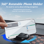 Autoyunn Multifunction Car Mat with Phone Holder Hidden Number Plate