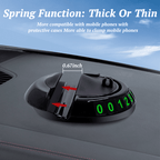 Autoyunn Multifunction Car Mat with Phone Holder Hidden Number Plate