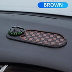 Autoyunn Multifunction Car Mat with Phone Holder Hidden Number Plate
