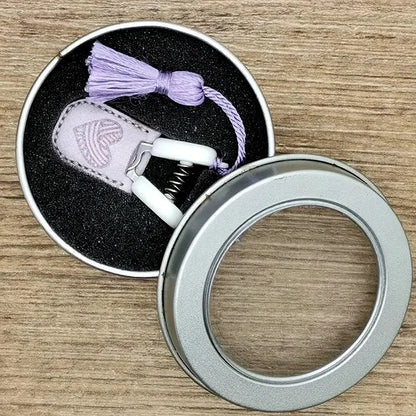 (🌲Christmas Hot Sale- 49% OFF) Artistic Mini Scissors✂️, 🎁Metal Storage Box + Leather Cover