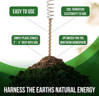 Sideargue Electroculture Plant Stakes 8 Pack | Enhance Plant Growth with Natural Energy | Eco-Friendly, Copper Garden Stakes for Vibrant, Healthy Plants