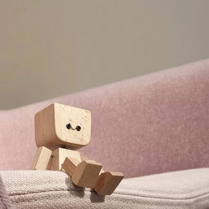 (🌲Christmas Hot Sale- 49% OFF) Shaking Feet Wooden Doll - Sways with 12 Pcs Magnetic Expressions