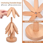 Smiilee Artisanal Wooden Coasters Trivets Set