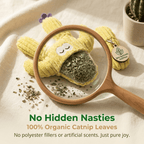 Latetleast Handmade Soft Cactus Kitten Chew Toys with Natural Catnip ( 5pcs )