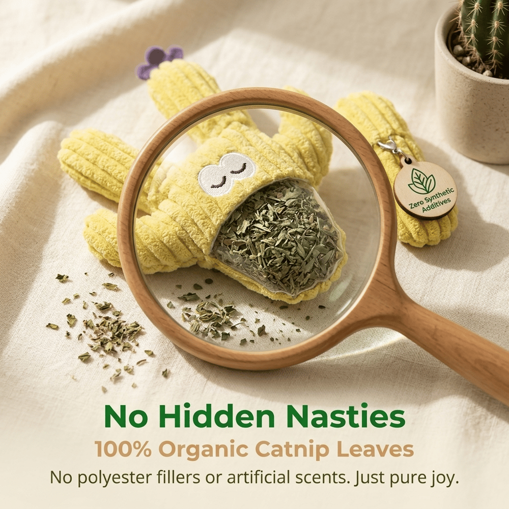 Latetleast Handmade Soft Cactus Kitten Chew Toys with Natural Catnip ( 5pcs )