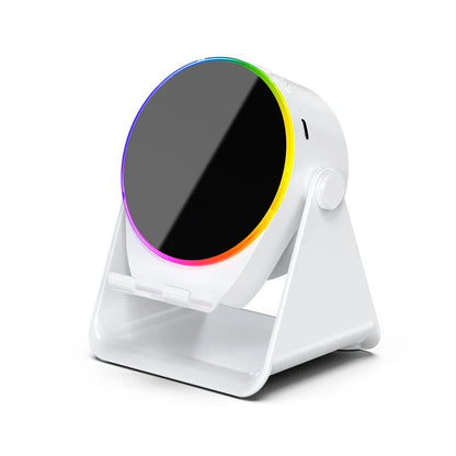 4-in-1 Wireless Audio Dock – Induction + Bluetooth Speaker Stand with RGB Lighting