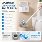 Keepholdly Hands-Free Flip-Top Disposable Toilet Brush