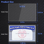 ShopPaya Clear PVC Card Sleeves