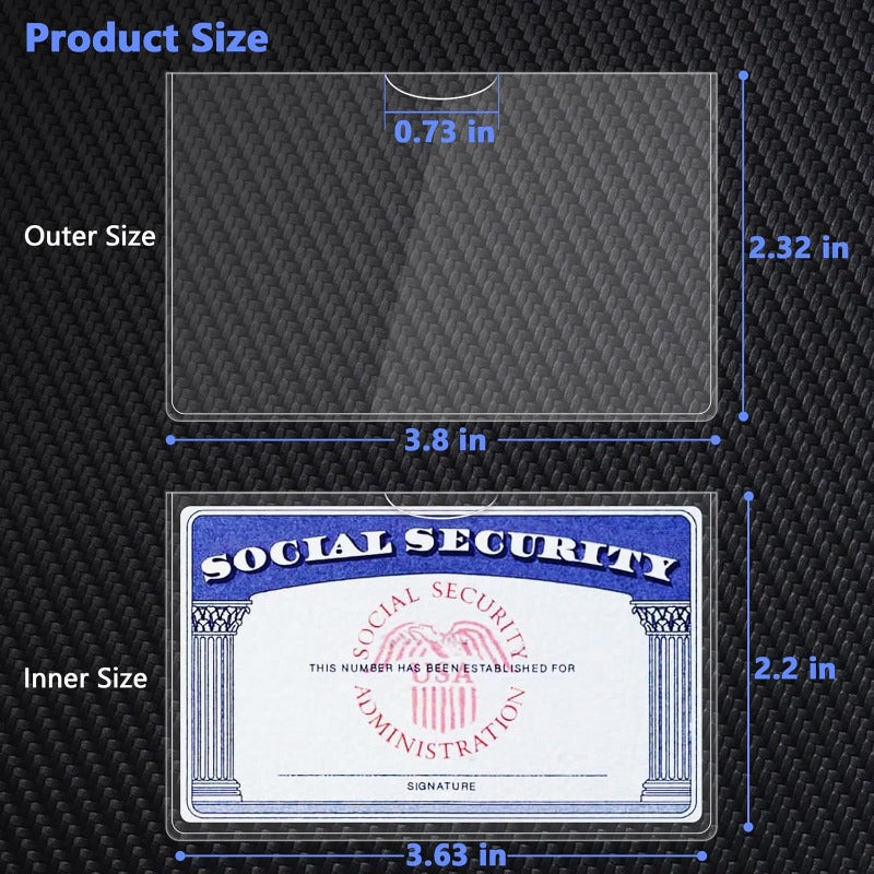 ShopPaya Clear PVC Card Sleeves
