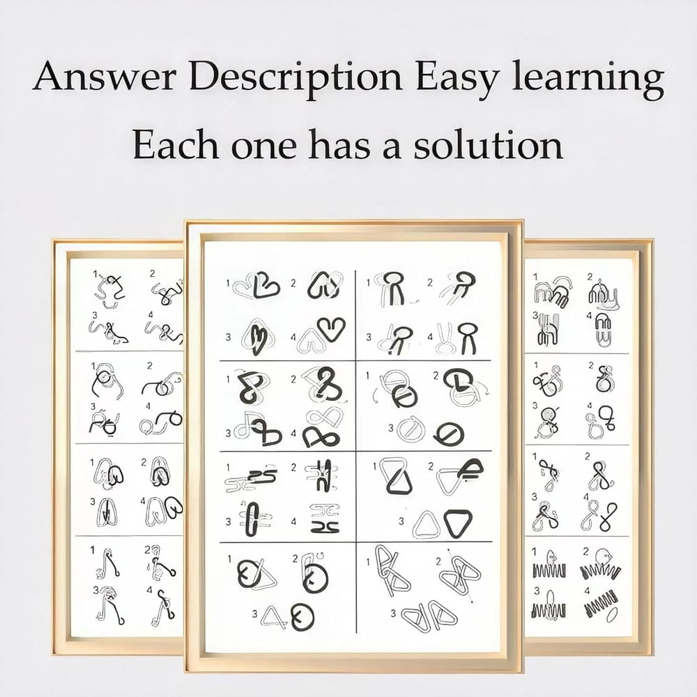 Superioir Metal Montessori Puzzle Solving