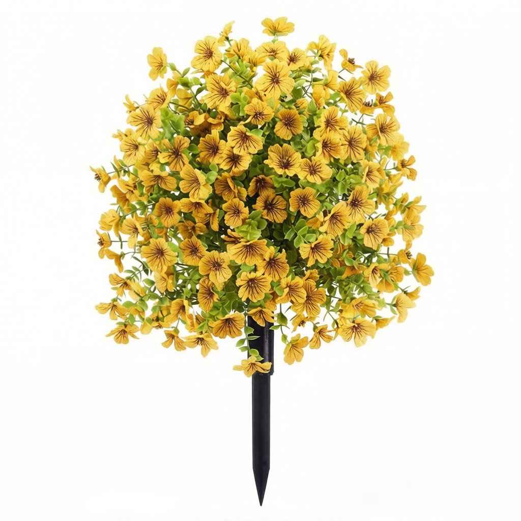 Ahlwo Outdoor/Indoor UV Resistant & Waterproof Artificial Flower Decor