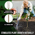 Sideargue Electroculture Plant Stakes 8 Pack | Enhance Plant Growth with Natural Energy | Eco-Friendly, Copper Garden Stakes for Vibrant, Healthy Plants