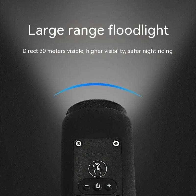 Holiisummer Bike Electronic Horn with Large Range Floodlight